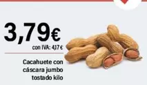 Oferta de Cacahuete Con Cascara Jumbo Tostado por 3,79€ en Cash Ifa