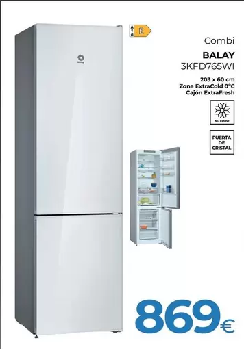 Oferta de Balay - Combi 3KFD765WI por 869€ en Tien 21