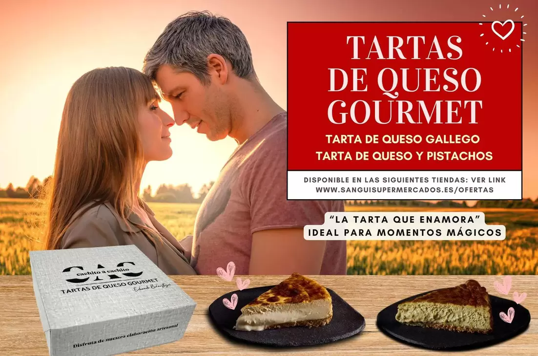 Oferta de Tartas De Queso Gourmet en Sangüi