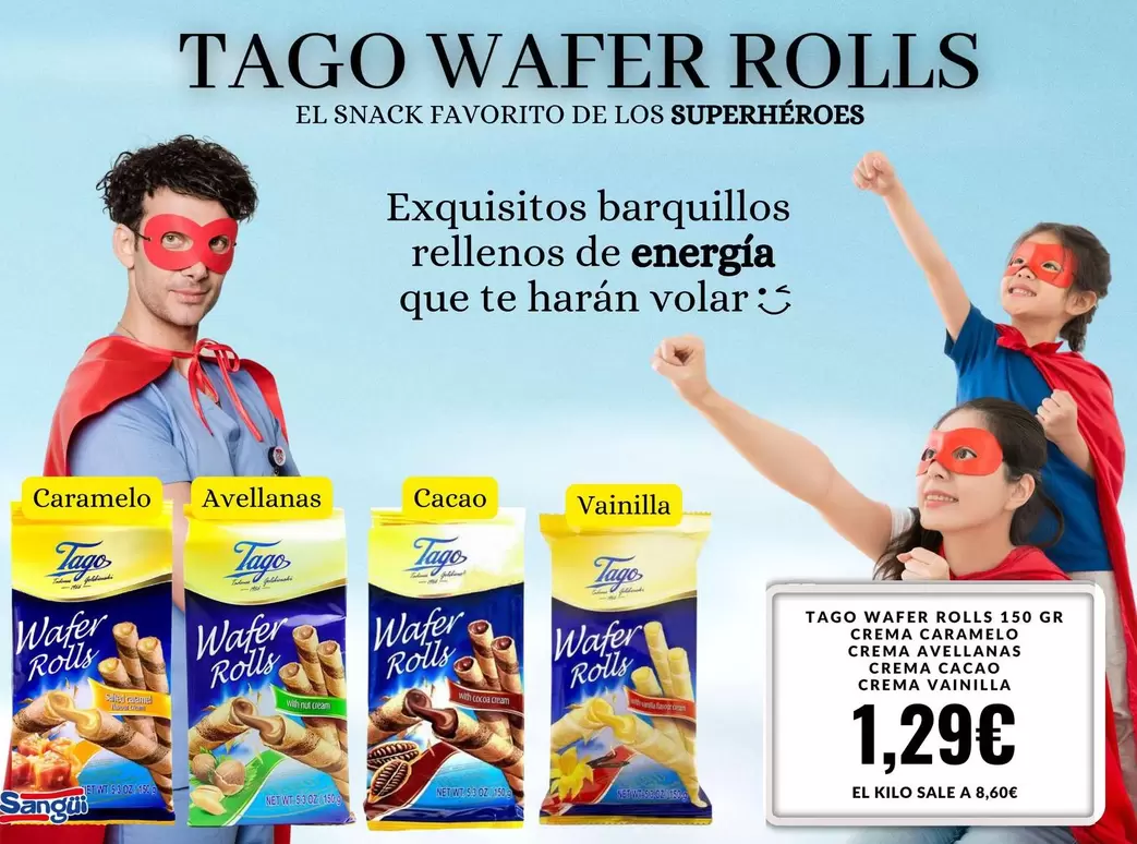 Oferta de Snack - Taco Wafer Rolls por 1,29€ en Sangüi