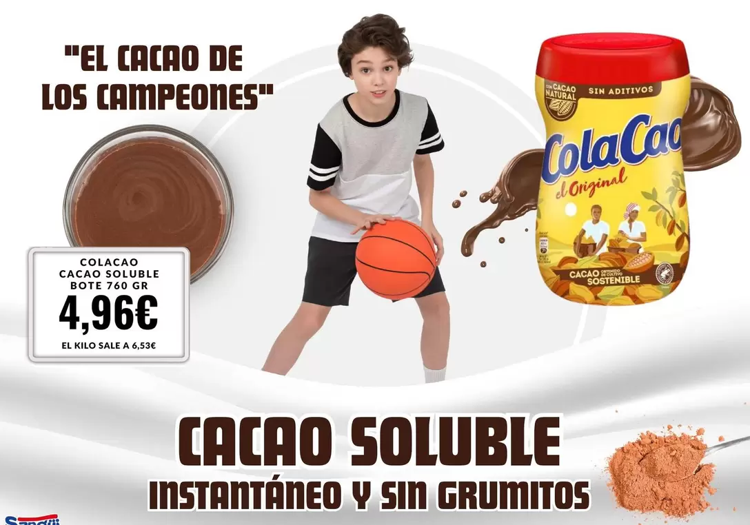 Oferta de Cola Cao - Cacao Soluble por 4,96€ en Sangüi