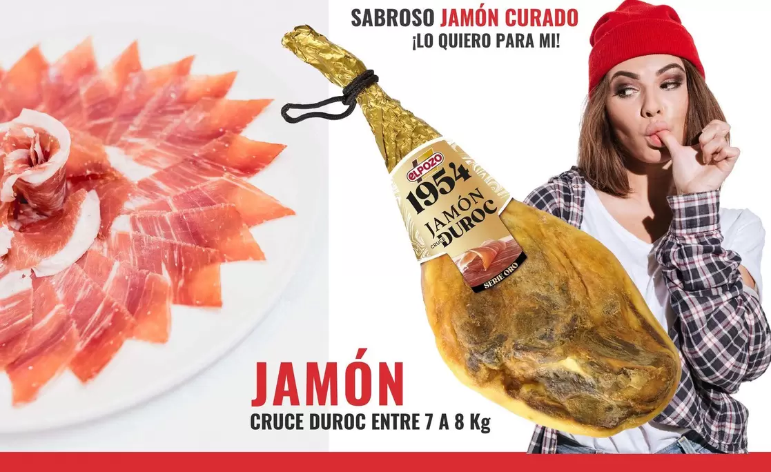 Oferta de Elpozo - Sabroso Jamon Curado en Sangüi