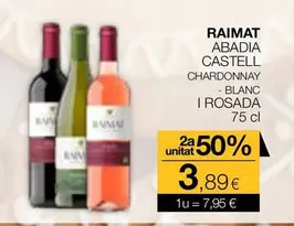 Oferta de Raimat - Abadia Castell Chardonnay Blanc por 7,95€ en Plusfresc