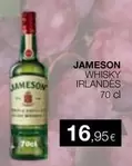 Oferta de Jameson - Whisky Irlandes por 16,95€ en Plusfresc