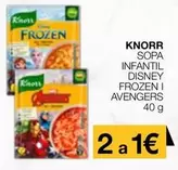 Oferta de Knorr - Sopa Infantil Disney Frozen I Avengers en Plusfresc