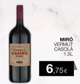 Oferta de Miro Vermut Casola por 6,75€ en Plusfresc