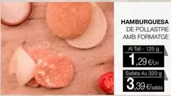 Oferta de Hamburguesa por 1,29€ en Plusfresc