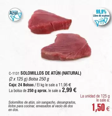 Oferta de Solomillos De Atun por 1,5€ en Abordo