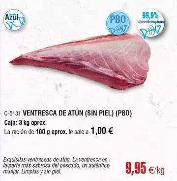 Oferta de Ventresca De Atun (sin Piel) por 9,95€ en Abordo