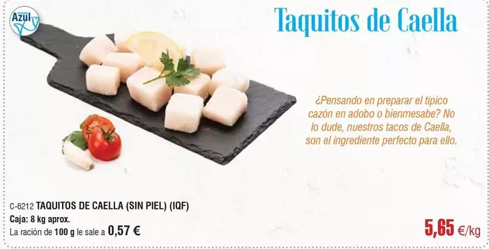 Oferta de Taquitos De Caella por 5,65€ en Abordo