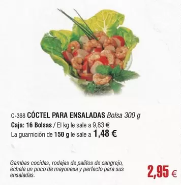 Oferta de Còctel Para Ensaladas por 2,95€ en Abordo