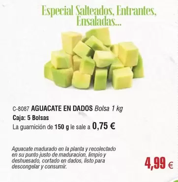 Oferta de La Planta - Aguacate En Dados por 4,99€ en Abordo