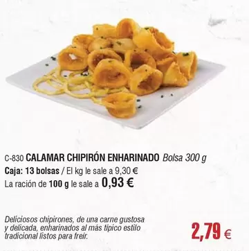 Oferta de Calamar Chipirón Enharinado por 2,79€ en Abordo