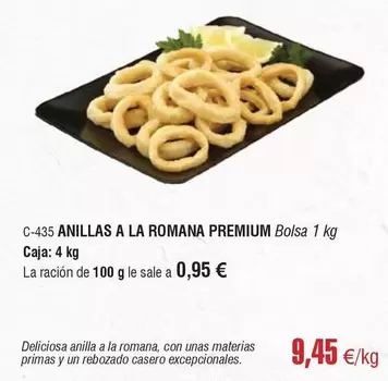 Oferta de Premium - Anillas A La Romana por 9,45€ en Abordo