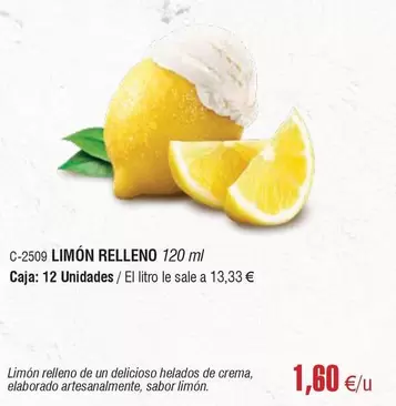 Oferta de Limón Relleno por 1,6€ en Abordo