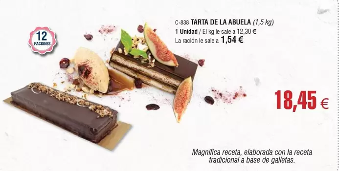 Oferta de La abuela - Tarta De La Abuela por 18,45€ en Abordo