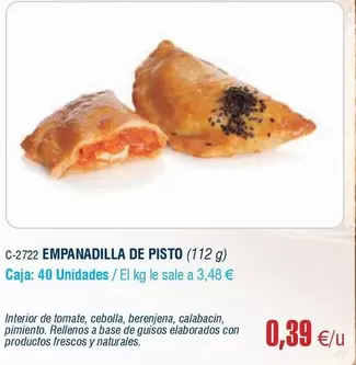 Oferta de Empanadilla De Pisto por 0,39€ en Abordo