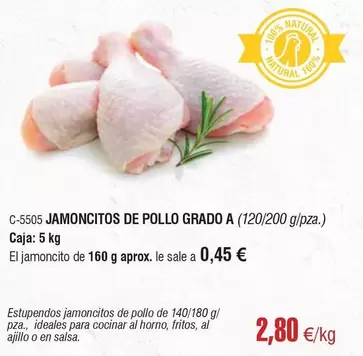 Oferta de Jamoncitos De Pollo Grado por 2,8€ en Abordo