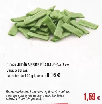 Oferta de Judia Verde Plana por 1,59€ en Abordo