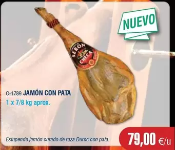 Oferta de Duroc - Jamón Con Pata por 79€ en Abordo