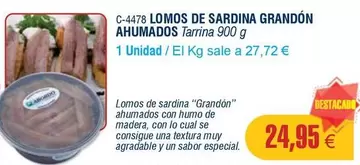 Oferta de Abordo - Lomos De Sardina Ahumados por 24,95€ en Abordo