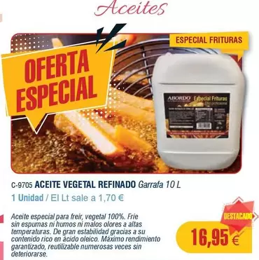 Oferta de Abordo - Aceite Vegetal Refinado por 16,95€ en Abordo