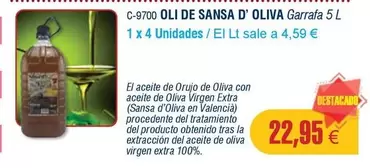 Oferta de OLI - Oli De Oliva por 22,95€ en Abordo