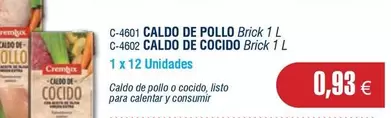 Oferta de Abordo - Caldo De Pollo por 0,93€ en Abordo