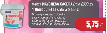 Oferta de El Sabor - Mayonesa Casera por 5,75€ en Abordo