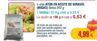 Oferta de Ideal - Atun En Aceite De Girasol por 4,99€ en Abordo