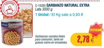 Oferta de Abordo - Garbanzo Natural Extra por 2,78€ en Abordo