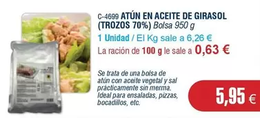 Oferta de Abordo - Atun En Aceite De Girasol por 5,95€ en Abordo