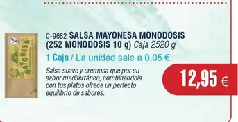 Oferta de Abordo - Salsa Mayonesa Monodosis por 12,95€ en Abordo