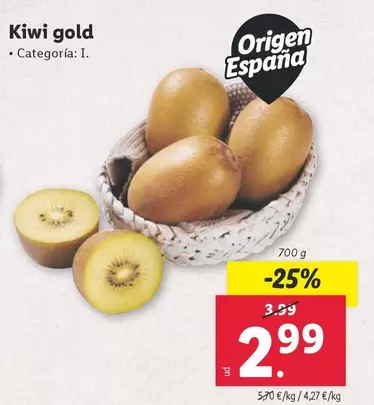 Oferta de Kiwi - Kiwi Gold por 2,99€ en Lidl