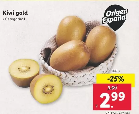 Oferta de Kiwi - Kiwi Gold por 2,99€ en Lidl