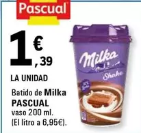 Oferta de Pascual - La Unidad Batido De Milka por 1,39€ en E.Leclerc