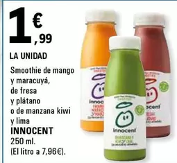 Oferta de Mango - Smoothie De Mango Y Maracuya por 1,99€ en E.Leclerc