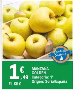 Oferta de Origen - Manzana Golden por 1,49€ en E.Leclerc