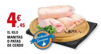 Oferta de Manitas O Patas De Cerdo por 4,45€ en E.Leclerc