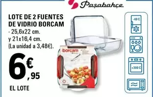 Oferta de Fuentes - Lote De 2 Fuentes De Vidrio por 6,95€ en E.Leclerc