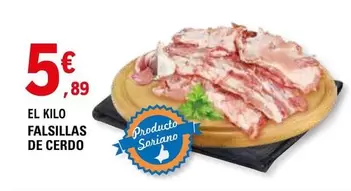 Oferta de Falsillas De Cerdo por 5,89€ en E.Leclerc