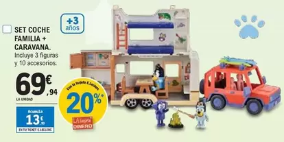 Oferta de Set Coche Familia + Caravana por 69,94€ en E.Leclerc