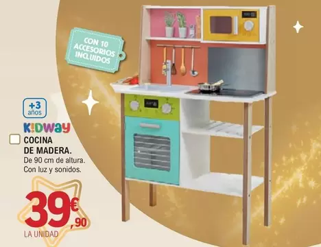 Oferta de Cocina De Madera por 39,9€ en E.Leclerc