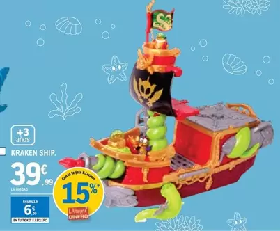 Oferta de Kraken Ship por 39,99€ en E.Leclerc