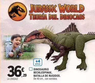 Oferta de Dinosaurio Becklespinax, Batalla De Rugados por 36,29€ en E.Leclerc