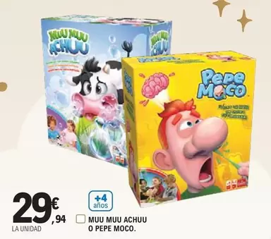 Oferta de Muu Muu Achuu O Pepe Moco por 29,94€ en E.Leclerc