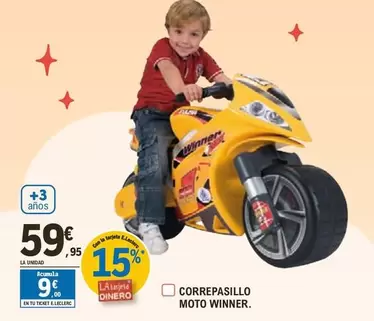 Oferta de Winner - Correpasillo Moto por 59,95€ en E.Leclerc