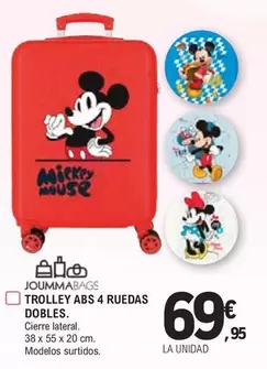 Oferta de ABS - Trolley Abs 4 Ruedas Dobles por 69,95€ en E.Leclerc