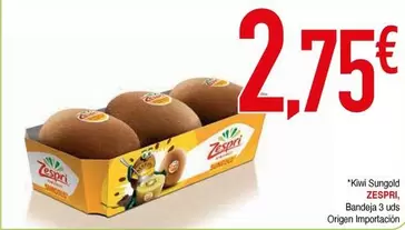 Oferta de Zespri - "kiwi" Sungods por 2,75€ en Masymas