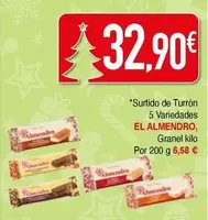 Oferta de El Almendro - Surtido De Turron 5 Variedades por 32,9€ en Masymas